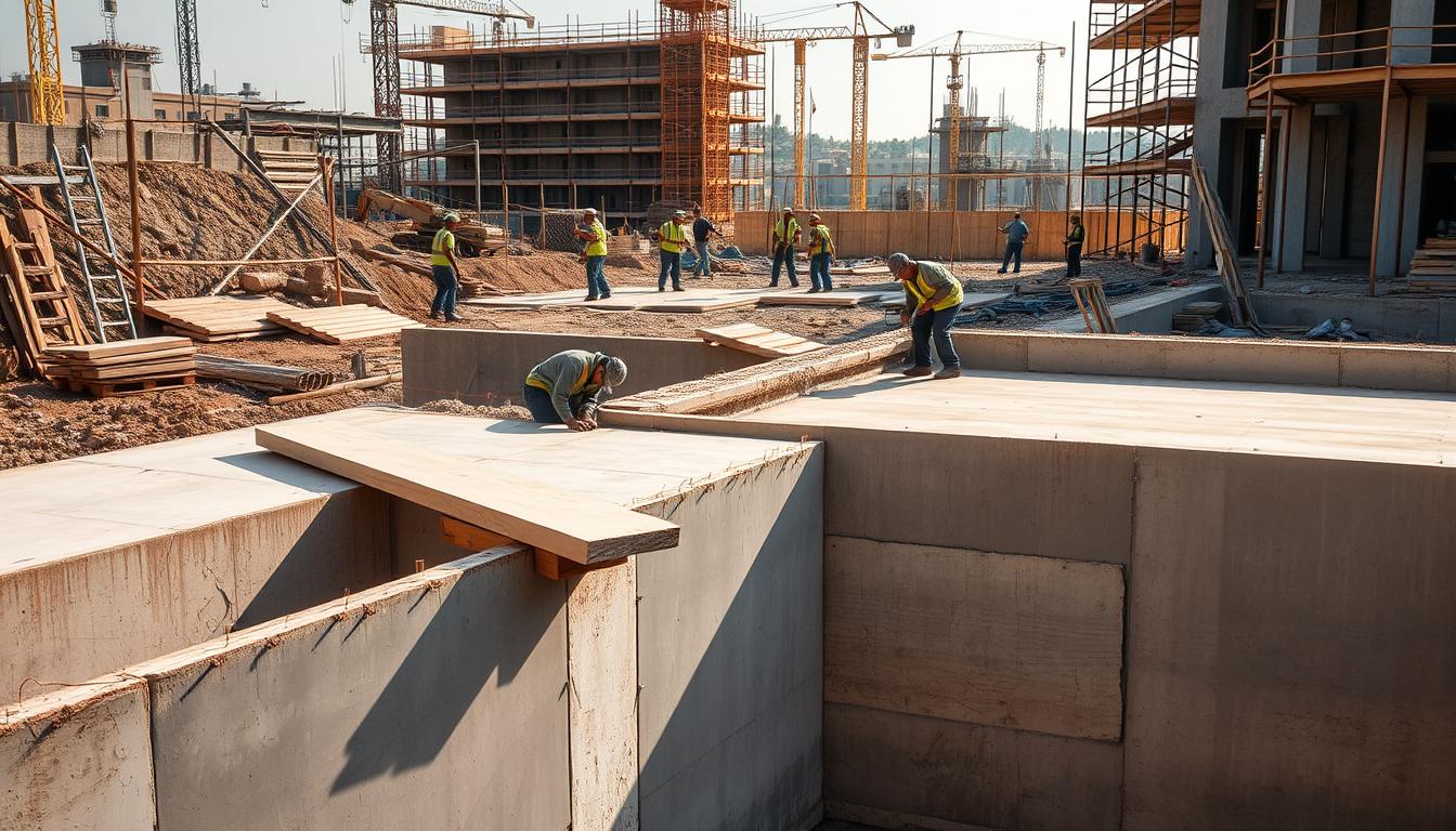 Betonschalung entfernen