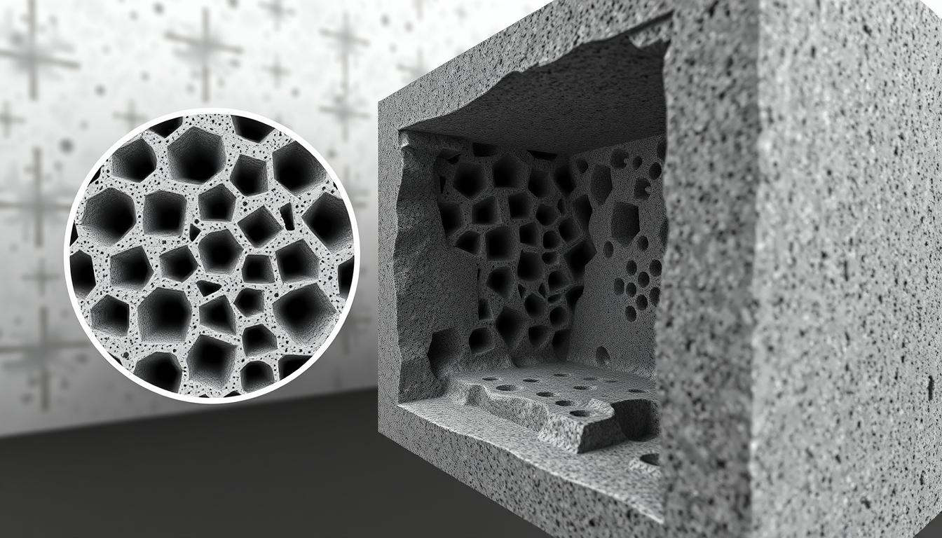 Porenstruktur-Beton Porenstruktur Beton